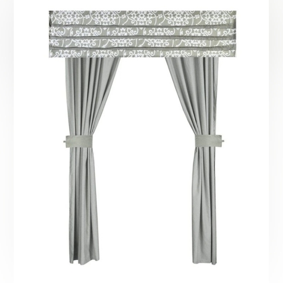 Two Window Treatments, Light Filtering Privacy Curtains, Silver 🆕 - Picture 1 of 5